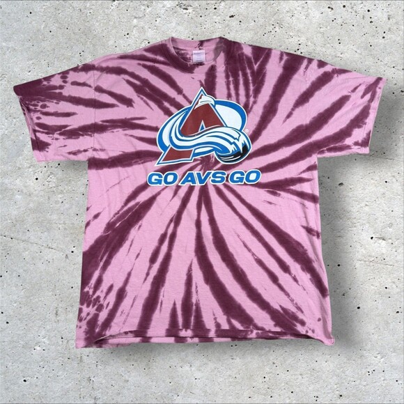 Unbranded Other - Colorado Avalanche NHL Tie Dye Shirt Mens XL Cobblestone Car Wash Hockey